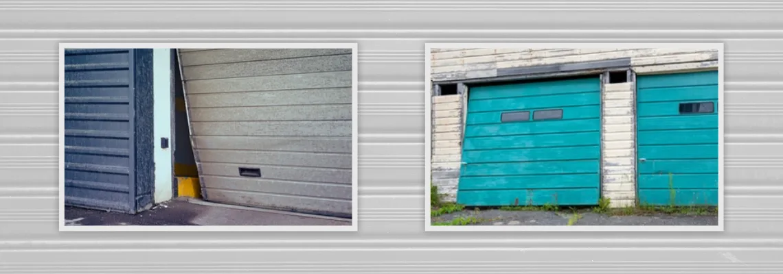 Crooked Aluminum Garage Door Repair in Apopka, Florida